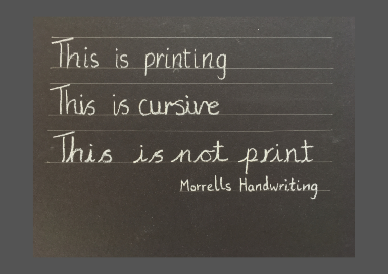 Difference Between Cursive And Print Writing