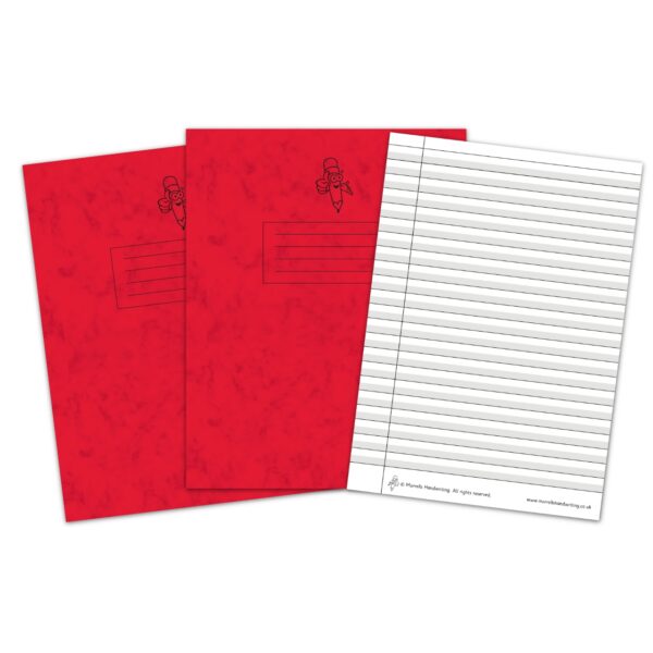 Handwriting Exercise Book Bundle Red