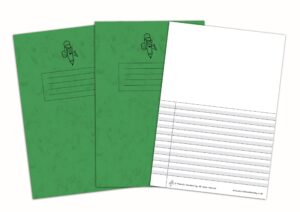 Split Page Wide Lined Handwriting Exercise Book